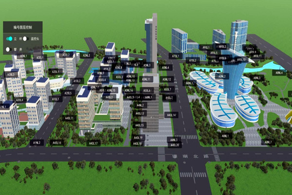 樓宇自控係統BIM可視平台運行主狀態的實時顯示！